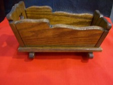 Usado, Vintage. Usado, Pequeno Berço de Boneca Carvalho Maciço Móveis Casa Amish Brinquedo Infantil comprar usado  Enviando para Brazil