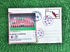 Milan liverpool cartolina usato  Roma