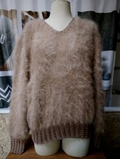 Pull angora taupe d'occasion  Argelès-Gazost