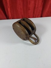 Antique wooden pulley for sale  ROSSENDALE