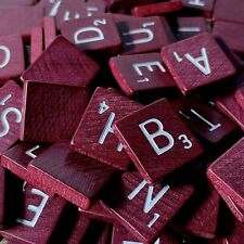 Azulejos de letras genuínos 1989 SCRABBLE DELUXE, peças vintage de reposição vermelho escuro/marrom comprar usado  Enviando para Brazil