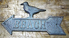 Placa de ferro fundido PRAIA FLECHA GAIVOTA decoração parede náutica piscina CASA DE BARCO  comprar usado  Enviando para Brazil