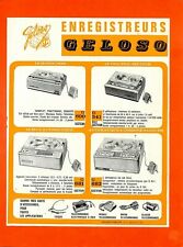 Geloso magnetophone depliant d'occasion  Ouzouer-sur-Loire