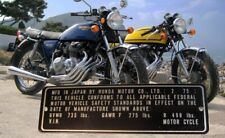 Placa de dados Honda CB400 2/75 HEADTUBE FRAME alumínio não adesivo + U DATA EXPRESS SC comprar usado  Enviando para Brazil
