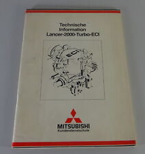 Manuale Officina Tecnico Informationen Mitsubishi Lancer 2000 Turbo Eci comprar usado  Enviando para Brazil