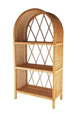 Wiklinowa szafka etażerka naturalna, komoda regał ratanowy 50x27xH100 cm na sprzedaż  PL