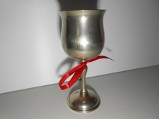 Silver plated goblet for sale  SOUTHSEA