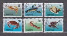 Albania 1968  Życie morskie 1309‑1314  6v  used na sprzedaż  PL