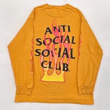 Camiseta Gráfica Amarela Manga Longa Anti Social Social Club Flames Tamanho G Masculina comprar usado Camiseta Gráfica Amarela Manga Longa Anti Social Social Club Flames Tamanho G Masculina comprar usado  Enviando para Brazil