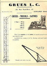 Asnieres grues treuils d'occasion  Ouzouer-sur-Loire