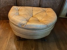 Vtg tufted leather for sale  Van Alstyne