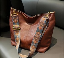 Leather shoulder tote for sale  ILFORD