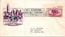 Goldpath: US COVER 1936 NY.SOUVENIR SHT.INTL EXPOSICIÓN FILATÉLICA CV799_P25 segunda mano  Embacar hacia Mexico