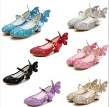 Sandálias sapatos cintilantes festa casamento festa latina infantil meninas crianças meninas Mary Jane comprar usado  Enviando para Brazil