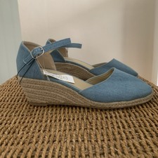 Peacocks wedge espadrille for sale  WESTERHAM