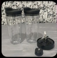 Peças de reposição de liquidificador para Ninja, copos de liquidificador Ninja 24 oz com tampas para uso》41, usado comprar usado  Enviando para Brazil