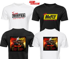 Camiseta Team Busted Busted Vs McFly 2025 Tour Unissex Reino Unido Concerto Fã Camiseta Top 25 comprar usado  Enviando para Brazil