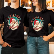 Moletom com capuz Christmas Vibes retrô casal Papai Noel groovy combinando 5001 comprar usado  Enviando para Brazil