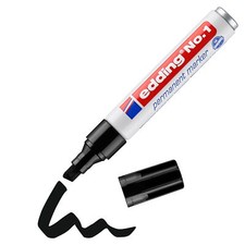 Edding No. 1 Marcador Permanente NEGRO 1-5mm Punta En Cuña comprar usado  Enviando para Brazil