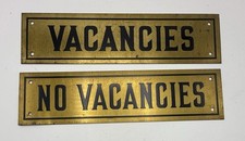 Vintage brass signs for sale  USA