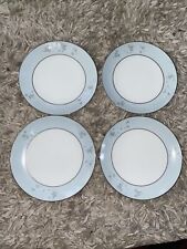 Usado, 4 porcelana Noritake 6123 Balboa com platina 7” pratos de salada/sobremesa comprar usado  Enviando para Brazil