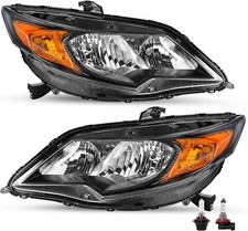Novo par de faróis e lâmpadas esquerda direita para 2014 2015 Honda Civic cupê 2dr comprar usado  Enviando para Brazil