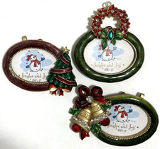 Metal enamel christmas for sale  Port Orchard