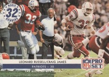FRETE GRÁTIS-1992 CONJUNTO PROFISSIONAL LEONARD RUSSELL/CRAIG JAMES NEW ENGLAND PATRIOTS #351 comprar usado  Enviando para Brazil
