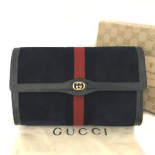 Bolsa de mão OLD GUCCI intertravamento G webbing couro camurça azul marinho/3BA0524 comprar usado  Enviando para Brazil