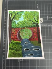 Handgemalt acryl karte gebraucht kaufen  Neumünster