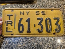 Placa de licença de trailer de Nova York 1955 comprar usado  Enviando para Brazil