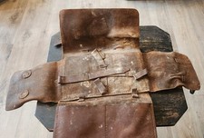 Bolsa satchel de couro vintage feita à mão bolsos encaixes em relevo WJ Crecca Newark NJ comprar usado  Enviando para Brazil