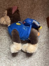Build A Bear Paw Patrol Chase com camisa uniforme e mochila, gola de chapéu, sem som, usado comprar usado  Enviando para Brazil