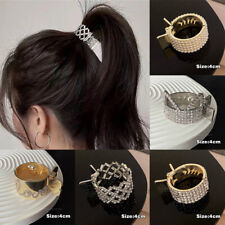 Moda Horquilla Redonda Metal Diadema Soporte Cola de Caballo Garra para el Pelo Mujeres Clip para el Pelo segunda mano  Embacar hacia Mexico