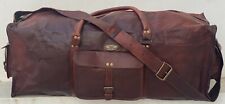 Presente Para Homem Couro Genuíno Duffel Saco Bagagem Viagem Academia Masculino Vintage Bag comprar usado  Enviando para Brazil