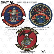 11º 13º 15º Patch de Unidade Expedicionária de Fuzileiros Navais (USMC MEU) comprar usado  Enviando para Brazil