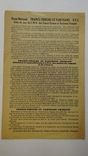 Ww2 tract résistance d'occasion  Paris V