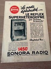 Publicité 1935 radio d'occasion  Bordeaux-