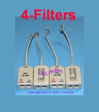 Kit de filtro eliminador de ruído DSL/U-Verse In Line. (4) Pacote/conjunto de filtros comprar usado  Enviando para Brazil