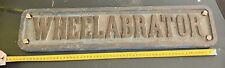 Rare plaque wheelabrator d'occasion  Ribécourt-Dreslincourt