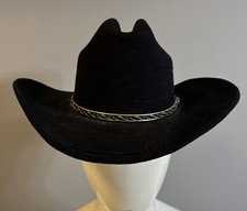 Chapéu caubói masculino Western Express preto tamanho 7 1/8 L 57 faixa de cabeça muito bom estado México em excelente estado usado comprar usado  Enviando para Brazil