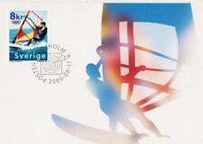 Windsurf Jogos Olímpicos de Vela Sydney Perfeito Maxi Card FDC Suécia 2000 comprar usado  Enviando para Brazil