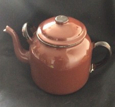 Vintage enamel brown for sale  LOUGHBOROUGH