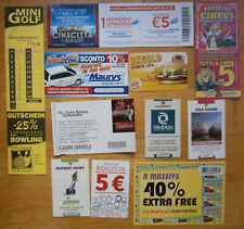 Buoni coupon biglietti usato  Roma