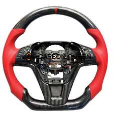 VOLANTE DE FIBRA DE CARBONO REAL PARA HONDA CRV 06-10 ANOS COM BOTÕES/VERMELHO comprar usado  Enviando para Brazil