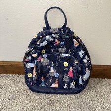 Mochila Disney Princesas com Zíper Bolsa Pequena Ajuste Alças Acolchoadas Vinil Azul Marinho comprar usado  Enviando para Brazil