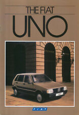 Folheto de vendas Fiat Uno 45 45S 60 60S 70SL Turbo original Reino Unido junho 1986 comprar usado  Enviando para Brazil