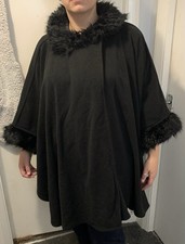 Black poncho cape for sale  DONCASTER