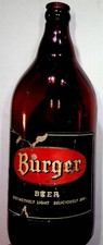 Garrafa vazia vintage cerveja hambúrguer 1 quarto 32 onças etiqueta vermelha, usado comprar usado  Enviando para Brazil