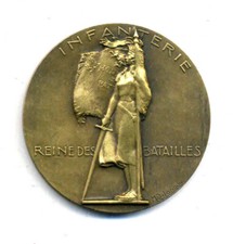 Médaille bronze infanterie d'occasion  Meulan en Yvelines